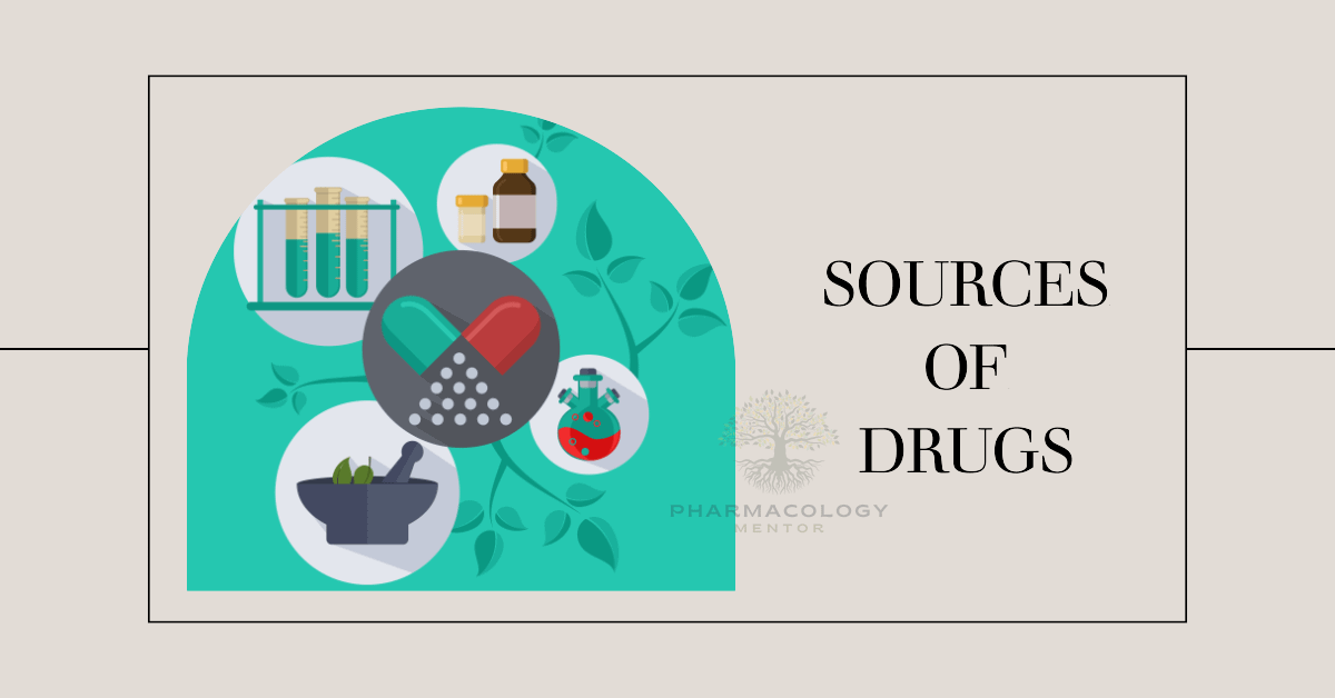 Various sources of drugs